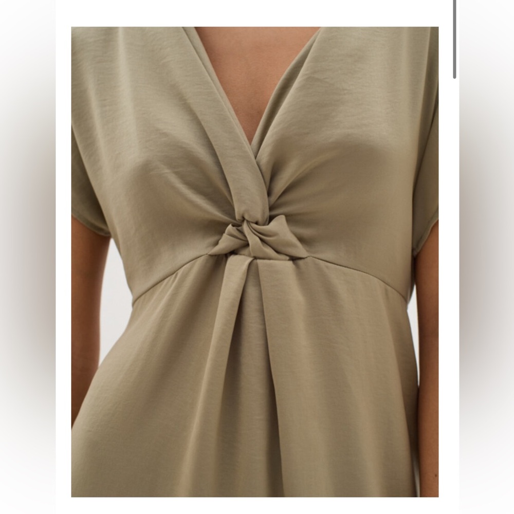 NWT InWear dress in olive green in size 4 - Picture 4 of 10